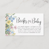 Pastel Bloemen Baby in Bloom Boeken voor Baby Informatiekaartje (Voorkant)