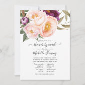 Pastel Bloemen Baby Shower per Post Kaart (Voorkant)