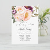 Pastel Bloemen Baby Shower per Post Kaart (Staand voorkant)
