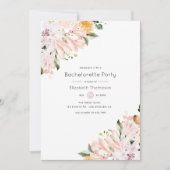 Pastel Bloemen Bachelorette Party Kaart (Voorkant)