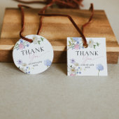 Pastel Bloemen Bedankt Bedankjes Labels