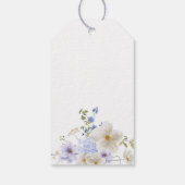 Pastel Bloemen Bedankt Cadeaulabel (Achterkant)