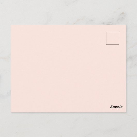 Pastel Bloemen Blush Grijs Bruiloft Save The Date Briefkaart (Achterkant)