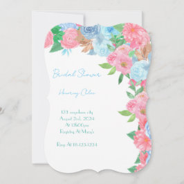 PASTEL BLOEMEN BRUIDSDIE SPRING ZOMER KAART