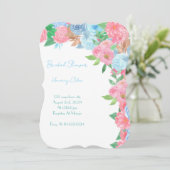 PASTEL BLOEMEN BRUIDSDIE SPRING ZOMER KAART (Staand voorkant)