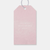 Pastel Bloemen Bruidsfeest Cadeaulabel (Achterkant)