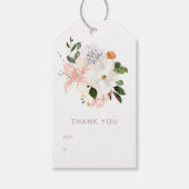 Pastel Bloemen Bruidsmeisjesfeest Cadeaulabel (Voorkant)