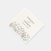 Pastel Bloemen Bruiloft Servet (Hoek)