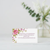Pastel Bloemen Bruiloft Website Kaart (Staand voorkant)