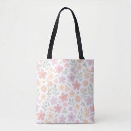 Pastel Bloemen Canvas tas – Zacht & Stijlvol Dagel