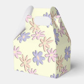 Pastel Bloemen Crème Bedankdoosjes (Achterkant)