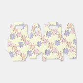 Pastel Bloemen Crème Bedankdoosjes (Uitgevouwen)