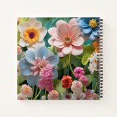Pastel Bloemen Dagboek Notitieboek (Achterkant)