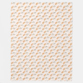 Pastel Bloemen Deken 70s Bruin Boho Accent (Voorkant)