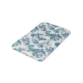 Pastel Bloemen Doodle  Patroon. Badmat (Gekanteld)