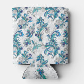 Pastel Bloemen Doodle  Patroon. Blikjeskoeler (Achterkant)
