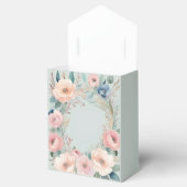 Pastel Bloemen Elegantie Bruiloft Bedankdoosjes (Geopend)