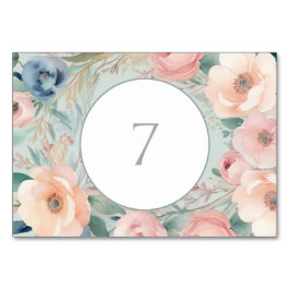 Pastel Bloemen Elegantie Bruiloft Kaart