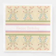 Pastel Bloemen en Strepen