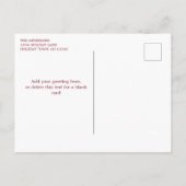 Pastel  Bloemen  Feestdagenkaart (Achterkant)