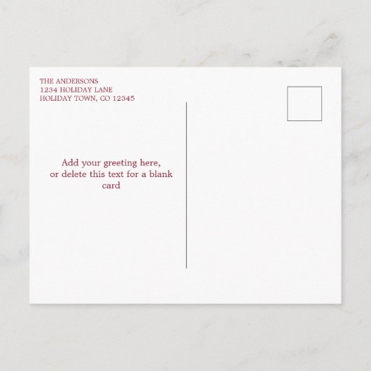 Pastel  Bloemen  Feestdagenkaart (Achterkant)