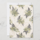 Pastel Bloemen Fern Trouw Uitnodiging (Achterkant)