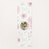 Pastel Bloemen & Foto - Gepersonaliseerde Moederda Yogamat (Voorkant)