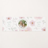 Pastel Bloemen & Foto - Gepersonaliseerde Moederda Yogamat (Voorkant (horizontaal))
