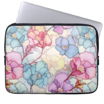 Pastel Bloemen Glas in lood Roze & Blauw
