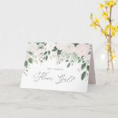 Pastel Bloemen Glitters Zal Jij Mijn Bloemenmeisje Kaart (Gele Bloem)