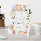  Pastel Bloemen Kaarten en geschenken Reclamebord Met Voetstuk (Insitu)