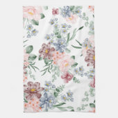 Pastel Bloemen Keuken Handdoeken (Verticaal)