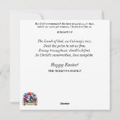 Pastel Bloemen Lamsthee Party Schattigee Kinder Pa Feestdagenkaart (Achterkant)