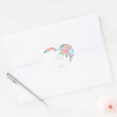 PASTEL BLOEMEN LENTE ZOMER HART STICKER (Envelop)