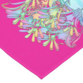 Pastel Bloemen Lichtroze Korte Tafelloper (Hoek)