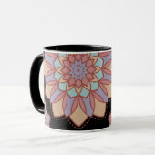 Pastel Bloemen Mandala Mok (Voorkant links)