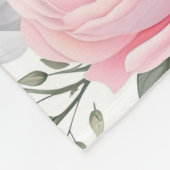 Pastel Bloemen Medley Bloemen Patroon Fleece Deken (Hoek)