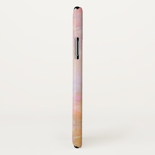 Pastel Bloemen Met Chic Schreef Monogram Case-Mate iPhone Case (Achterkant / rechts)