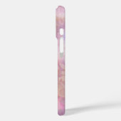 Pastel bloemen met chic schriftmonogram Case-Mate iPhone case (Achterkant / Links)