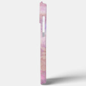 Pastel bloemen met chic schriftmonogram Case-Mate iPhone case (Achterkant / Links)