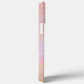 Pastel bloemen met chic schriftmonogram Case-Mate iPhone case (Achterkant / Rechts)