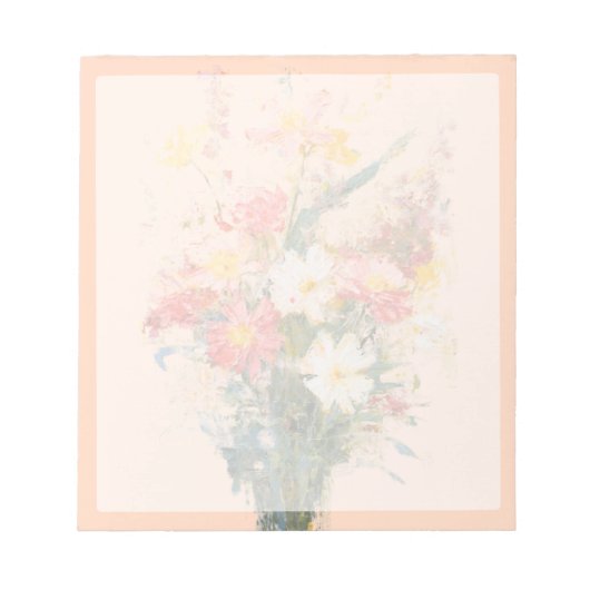 Pastel Bloemen Notitieblok (Voorkant)