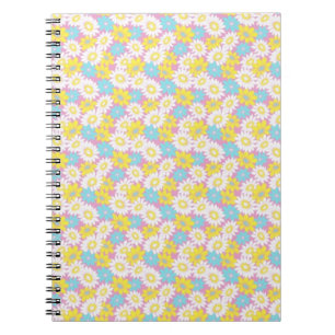Pastel bloemen notitieboek