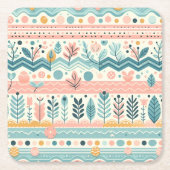 Pastel Bloemen Onderzetters (Voorkant)