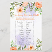 Pastel bloemen op de dag dat dit of dat spel (Voorkant)