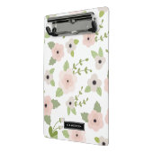 Pastel Bloemen Patroon Gepersonaliseerde Mini Klem Mini Klembord (Angled2)