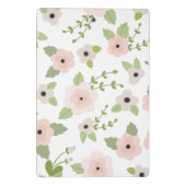 Pastel Bloemen Patroon Gepersonaliseerde Mini Klem Mini Klembord (Achterkant)