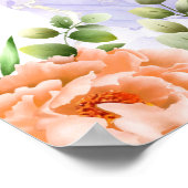 Pastel Bloemen Pensioen Partij Welkomstbord Poster (Hoek)