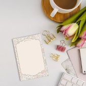 Pastel Bloemen Sticky Notes met naam—Post-it Notes