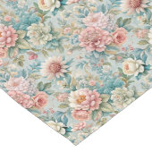 Pastel Bloemen Tafelloper in Rococo Mode (Hoek)